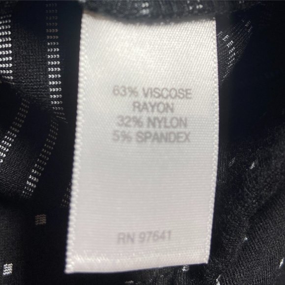 J Jill black polka dots Pants sz L - Picture 6 of 7